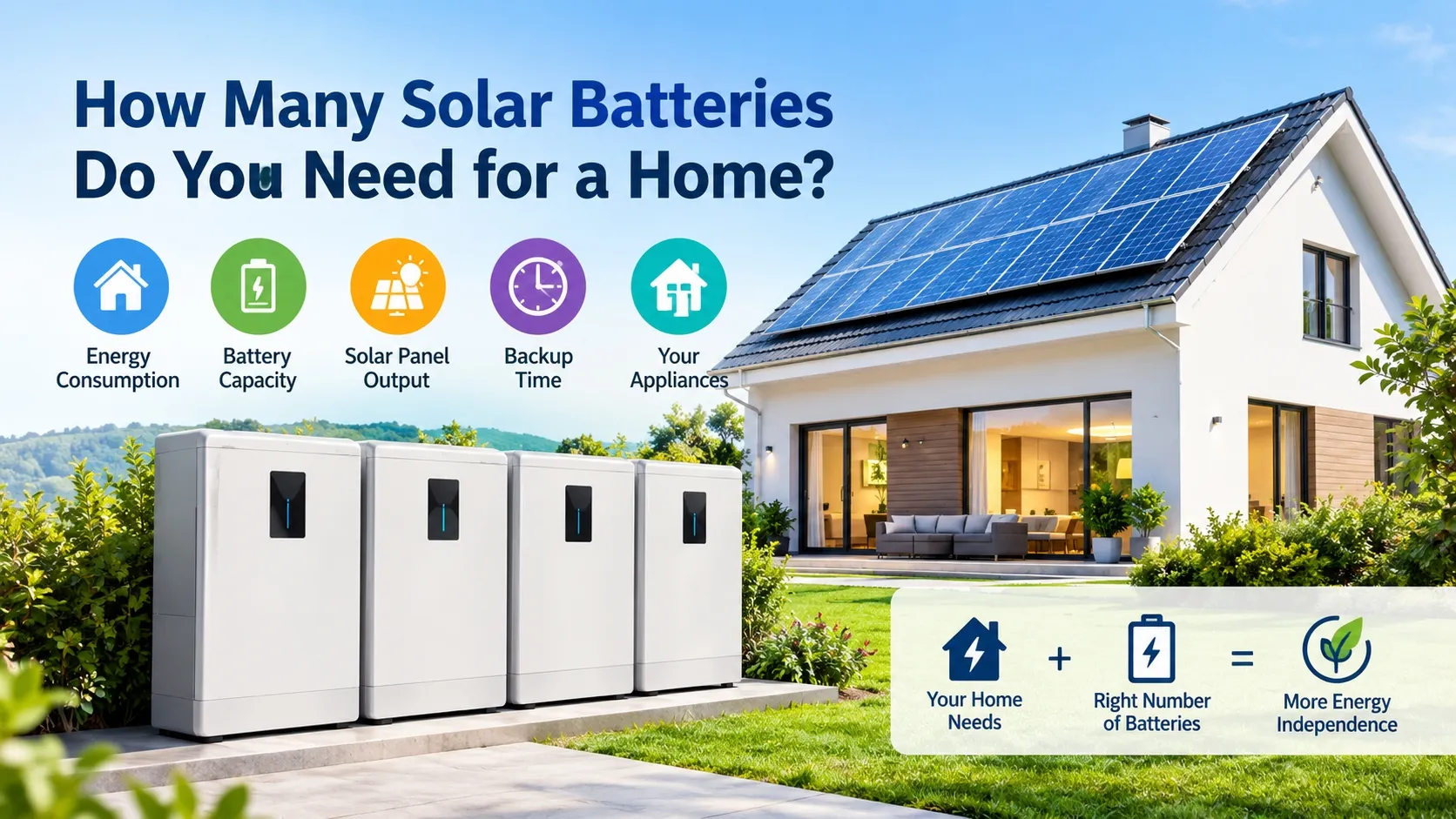 How Many Solar Batteries Do You Need for a Home?