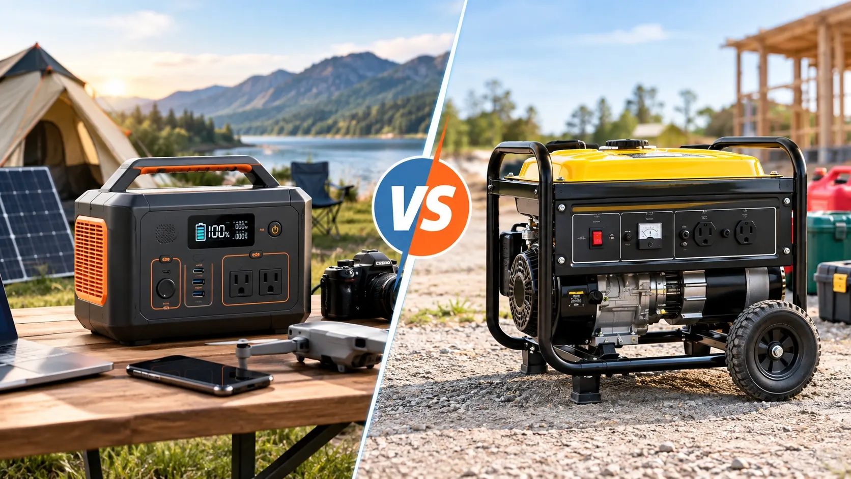 Portable Power Station vs Gas Generator