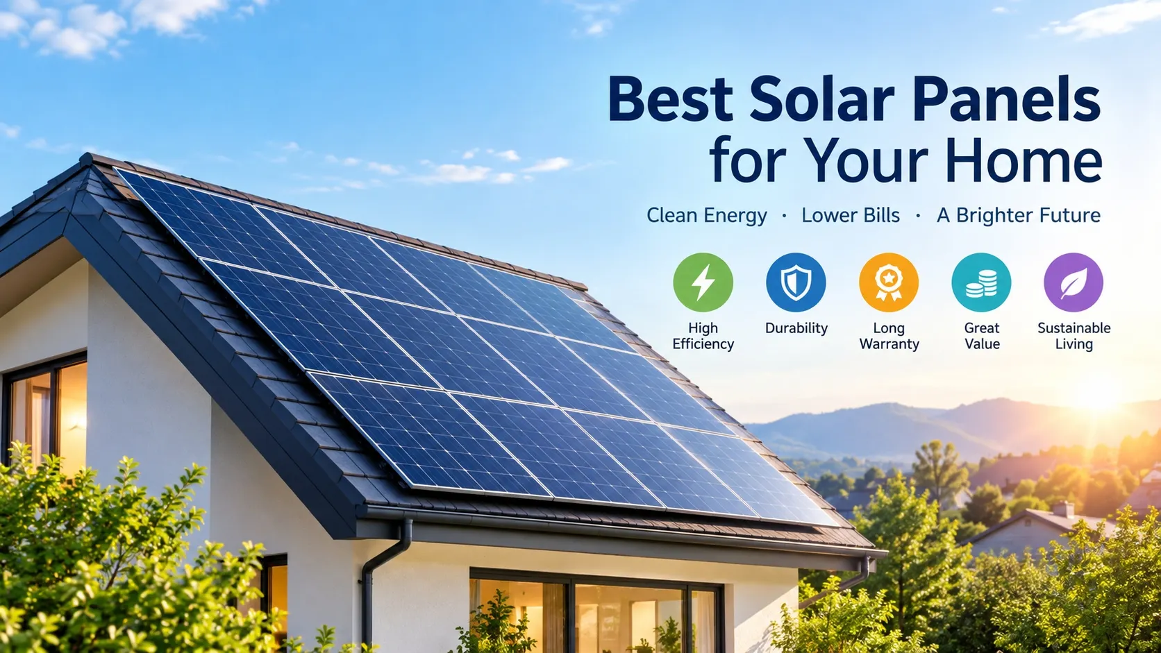 Best Solar Panels for Your Home