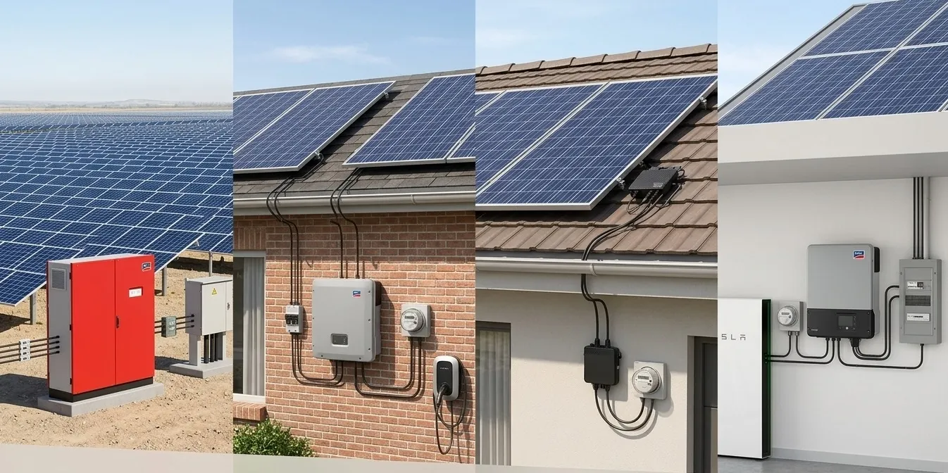 Types of Solar Inverters: String, Micro & Hybrid Guide