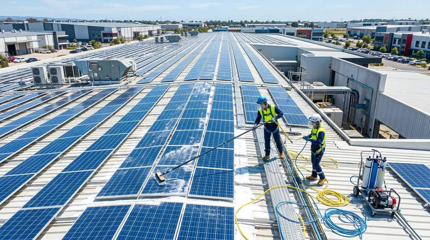 Commercial Solar Panel Cleaning: A Complete Maintenance Guide