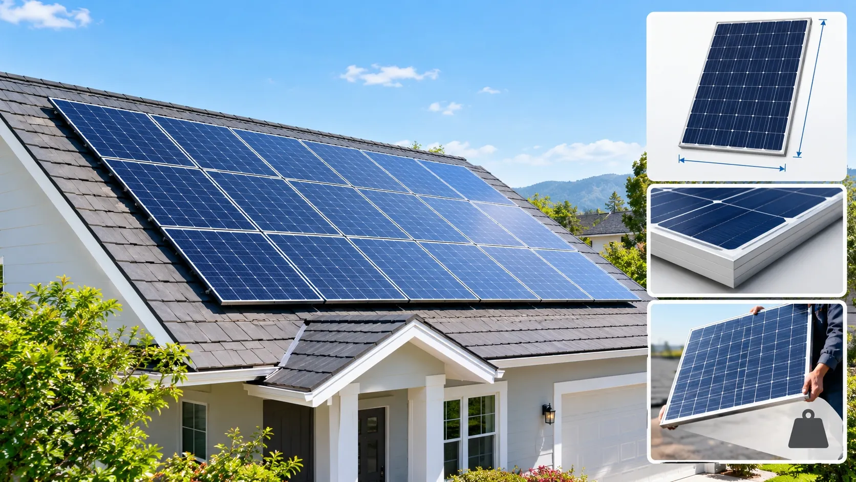 Solar Panel Size and Weight